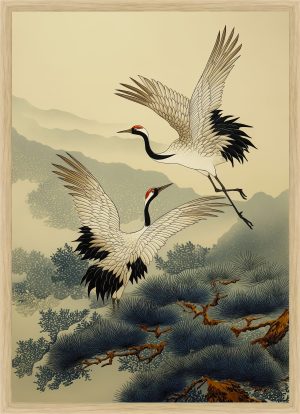 White Cranes at the Pine Roost